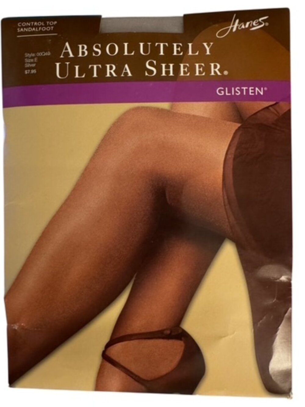 Hanes Ultra Sheer GLISTEN Silver